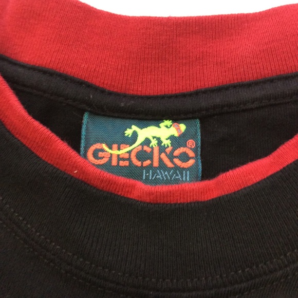 Gecko Hawaii Vintage Surf Surfer Snake Cobra Tee - Picture 9 of 10